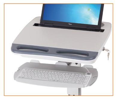 EDV Laptopbox inklusive Hygiene-Tastatur